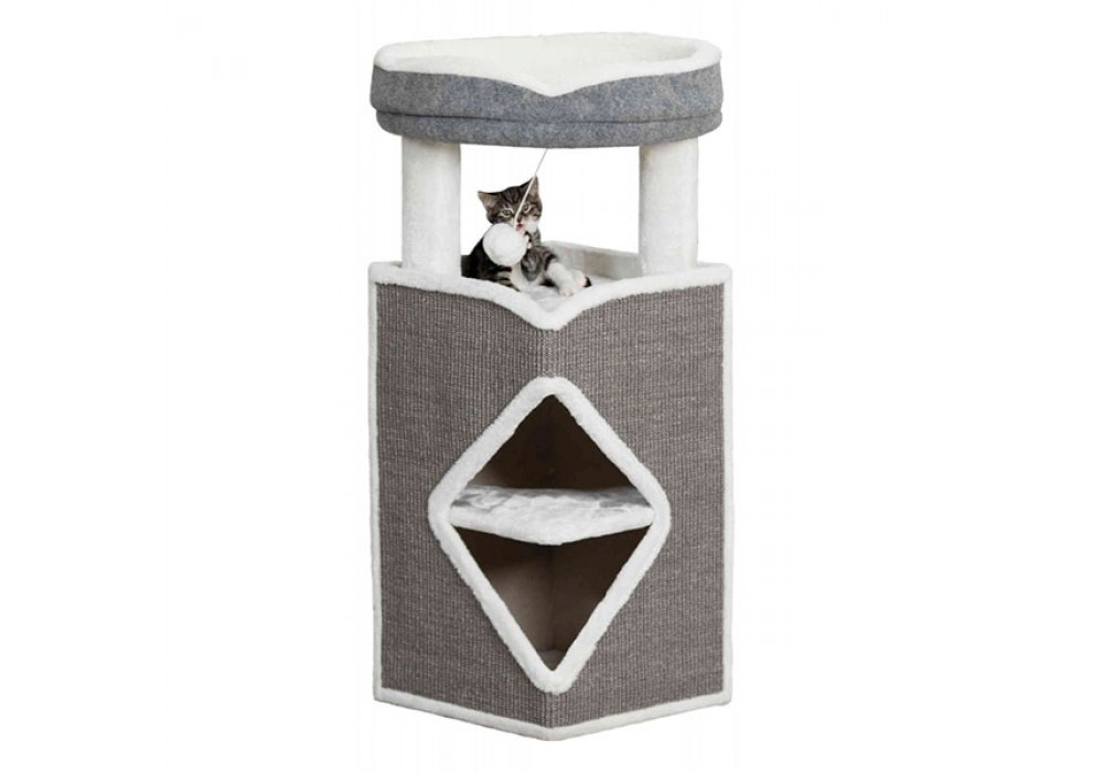 TRIXIE Cat Tower Arma 98cm grau/weiß (44427)