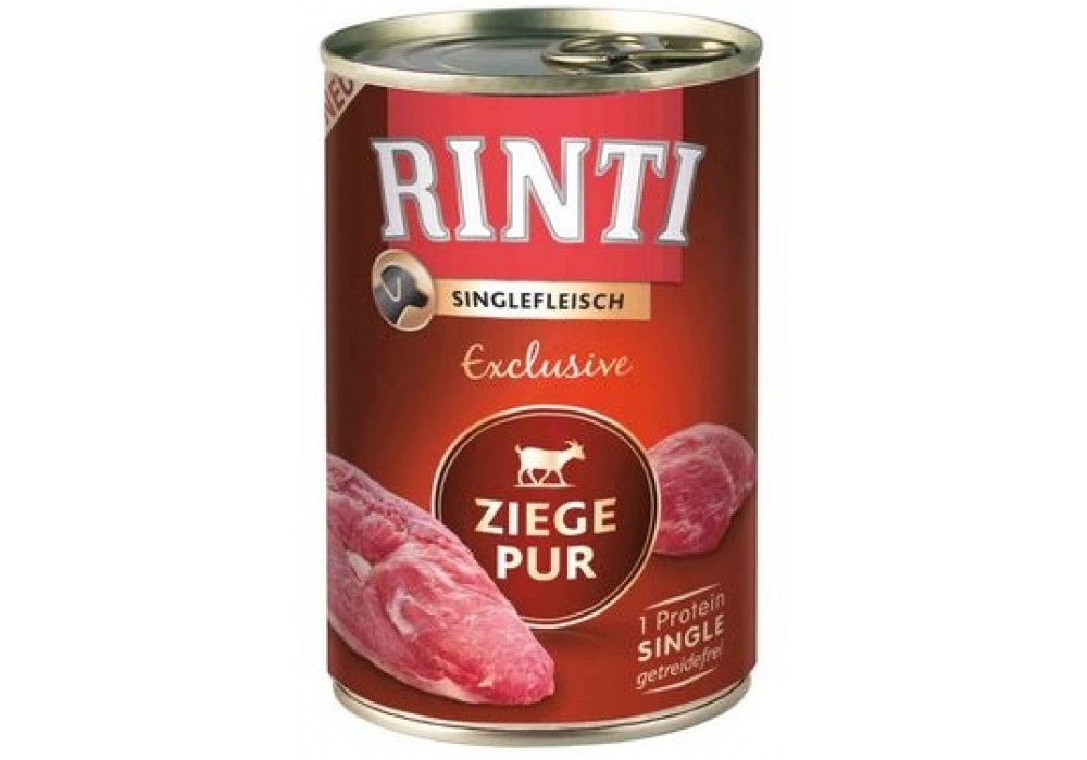 RINTI Singlefleisch Exclusive 400g Dose Ziege pur (94046)
