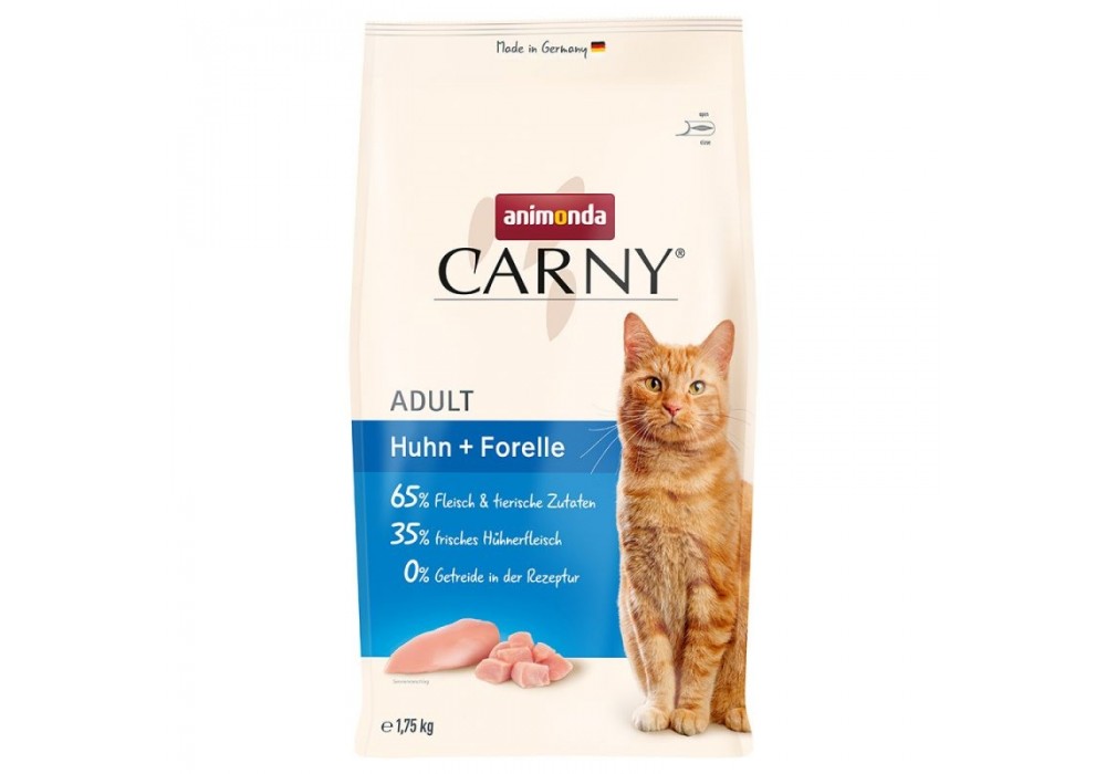 animonda CARNY Trockenfutter Katze mit Huhn+Forelle 1,75kg (83876)