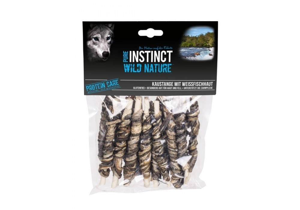 PURE INSTINCT Wild Nature Hundesnack Kaustange mit Weißfisch 160g (912710)