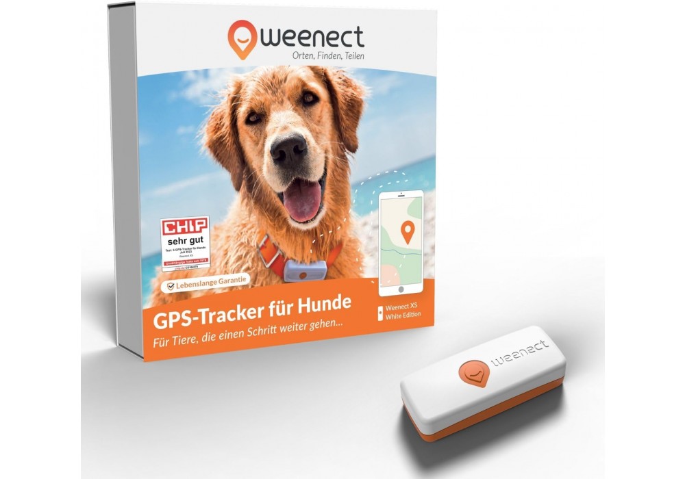 Weenect GPS Tracker Hund XS weiß (WE-006EU-D-W-DE)