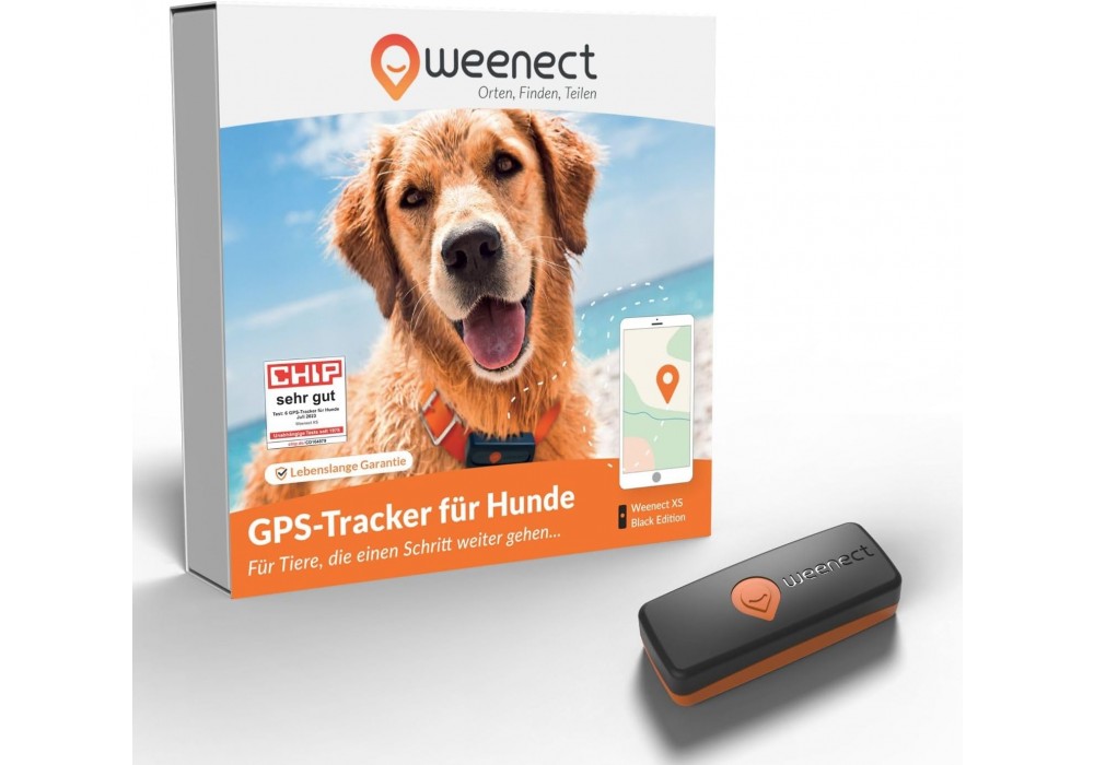 Weenect GPS Tracker Hund XS schwarz (WE-006EU-D-B-DE)