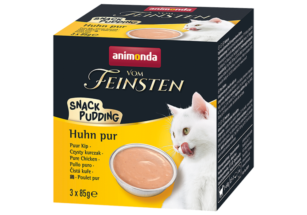 animonda Vom Feinsten Snack Pudding 3x85g Huhn pur (83019) Katze