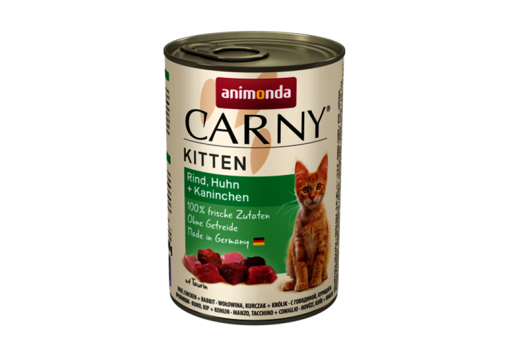 animonda Carny Kitten 400g Dose Rind, Huhn+Kaninchen (83972)