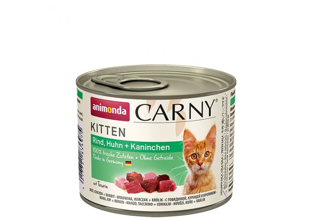 animonda Carny Kitten Rind, Huhn+Kaninchen