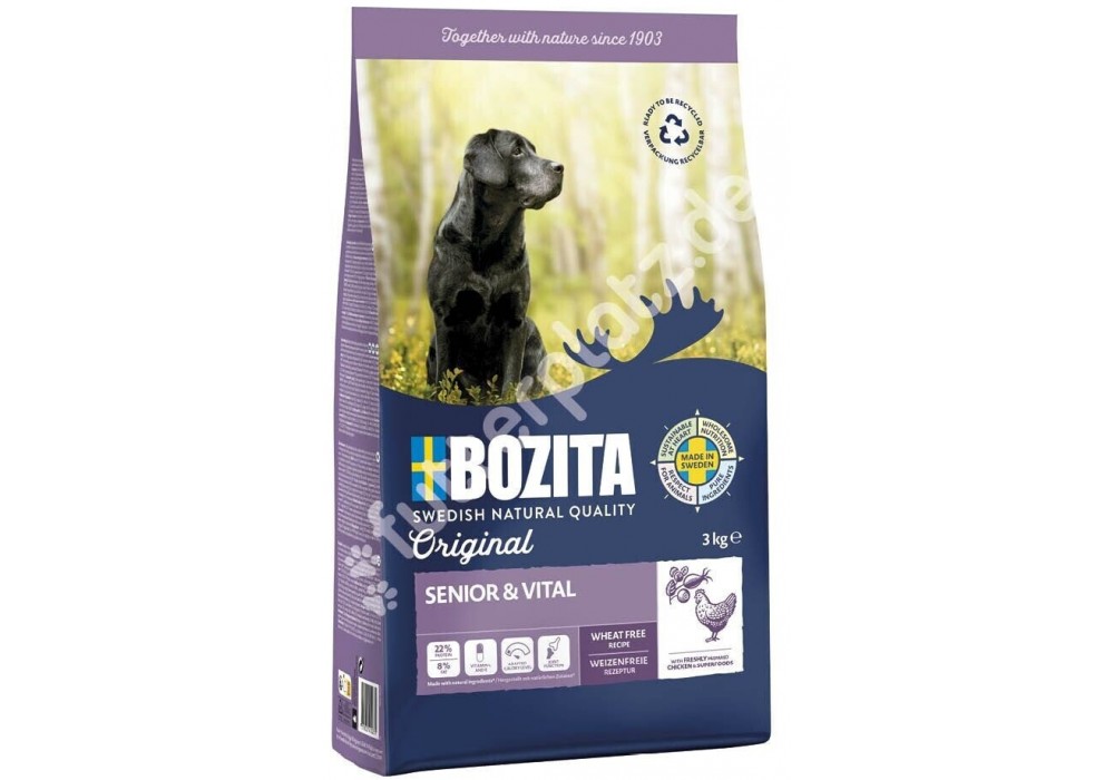 BOZITA Dog Senior 3kg Beutel mit Huhn (41923)