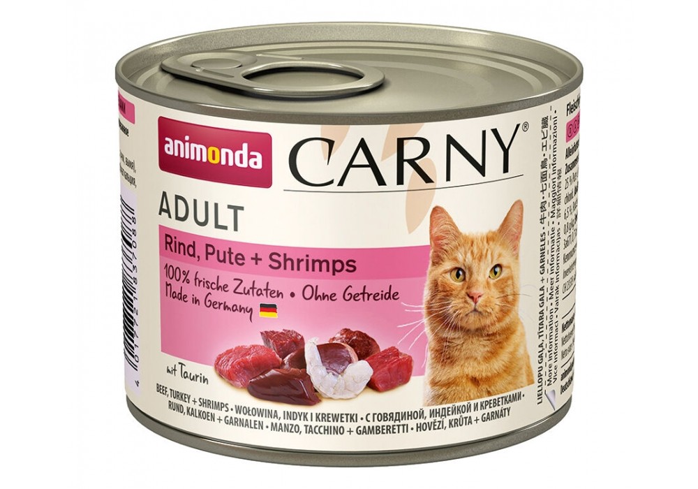 animonda Carny Adult 200g Dose Rind, Pute+Shrimps (83708)