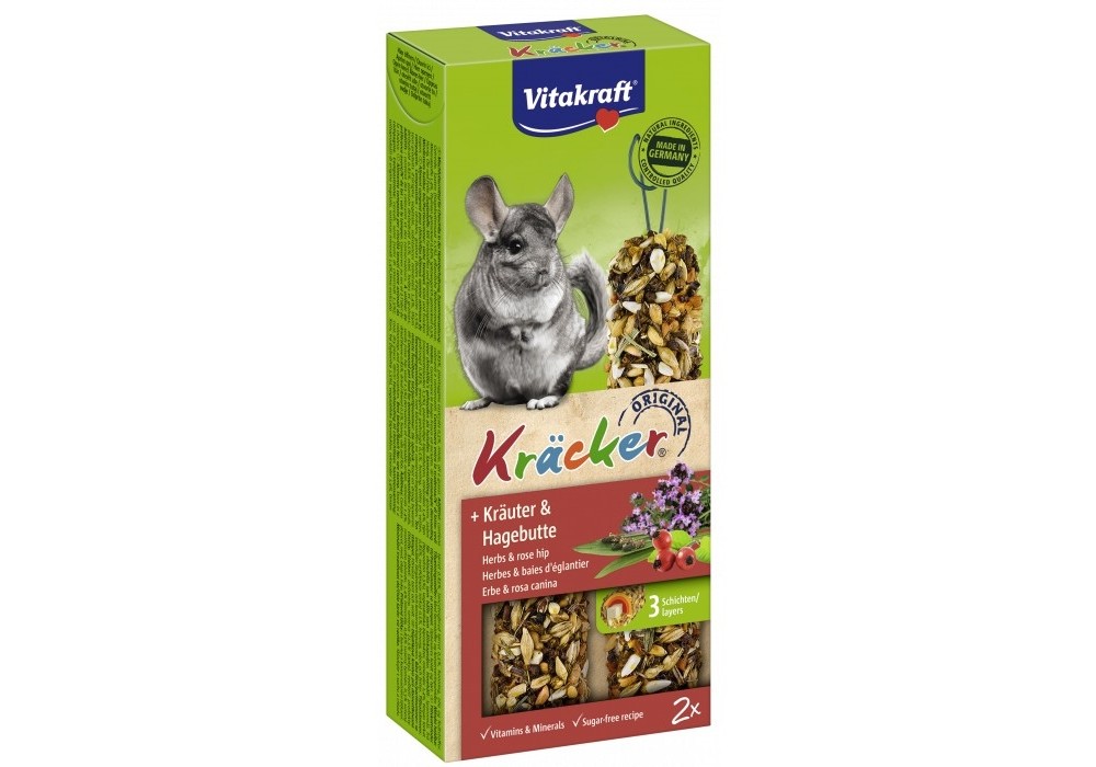 Vitakraft Kräcker® Kräuter & Hagebutte Chinchilla 2St./112g (25349)