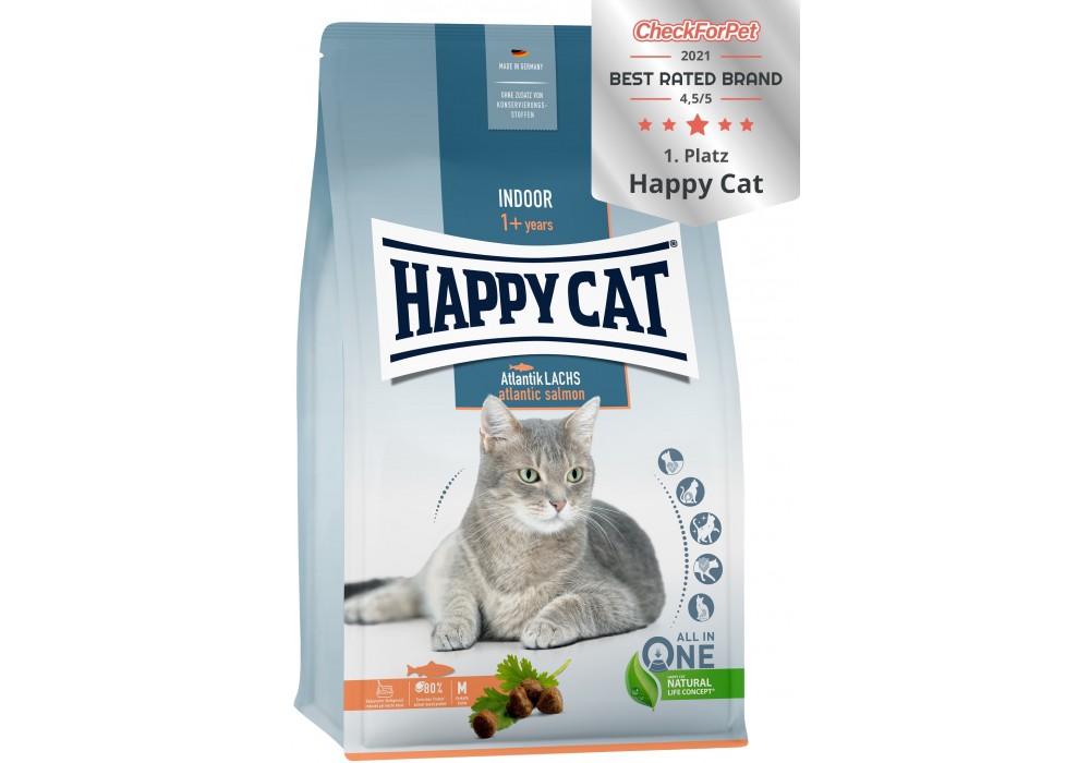 Happy Cat Adult Indoor Atlantik Lachs 1,3kg (70588)
