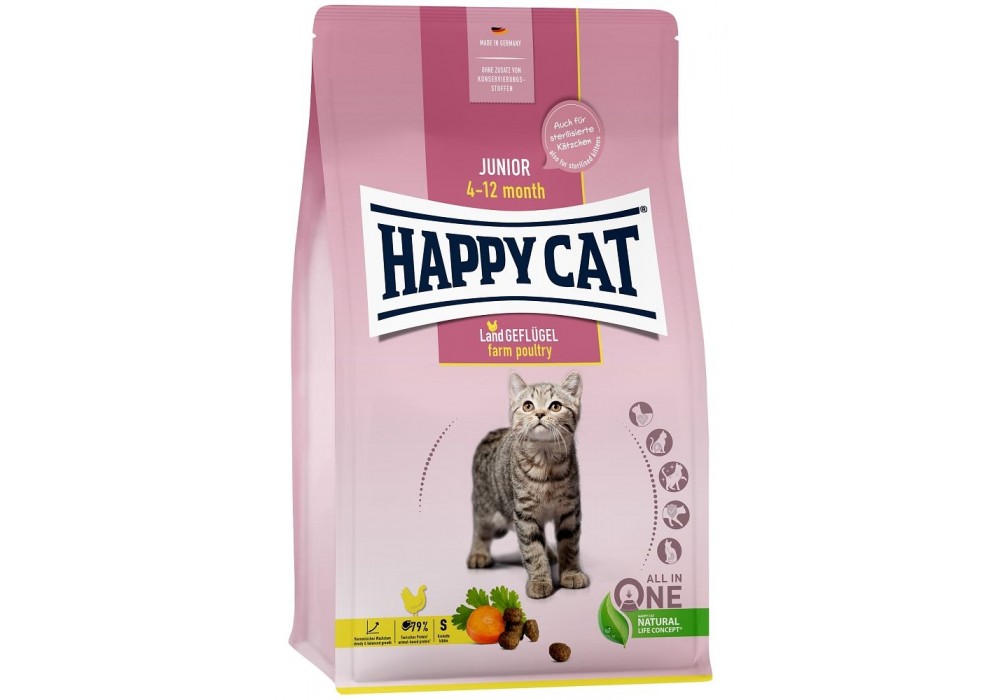 HAPPY CAT Junior Land Geflügel 300g (70538)