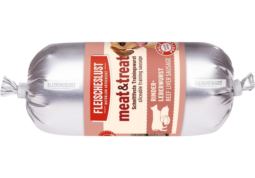 FLEISCHESLUST meat & treat 200g Rinderleberwurst (6780709)