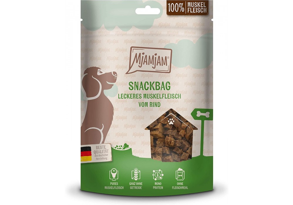 MjAMjAM Snackbox Dog Muskelfleisch Rind 100g (45204)
