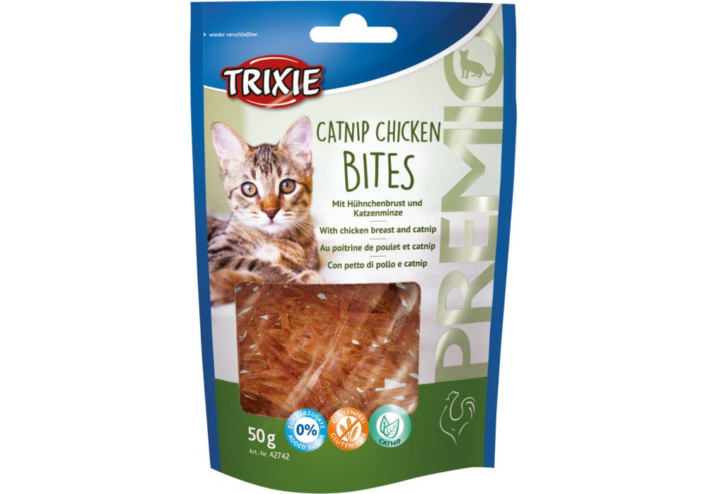 TRIXIE PREMIO Catnip Chicken Bites 50g Snack Katze (42742)