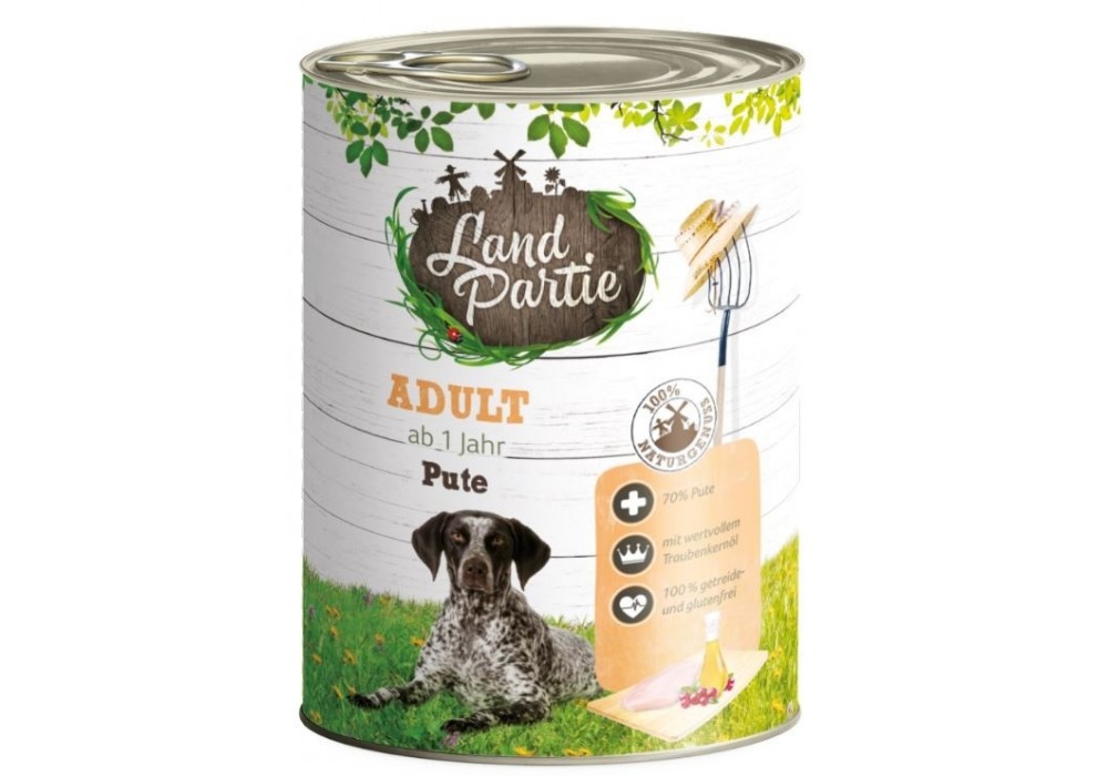 LandPartie Hund Adult 800g Dose Pute (810450)