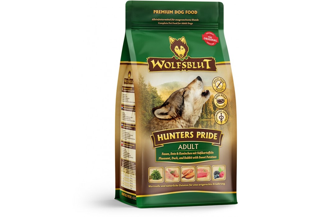 WOLFSBLUT Hunters Pride Adult 500g Fasan und Ente