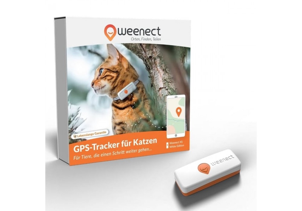 Weenect GPS Tracker Katze XS weiß (WE-006EU-C-W-DE)