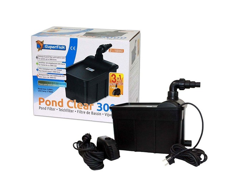 Kit filtration pour bassin SUPERFISH Pond Clear Kit 3000