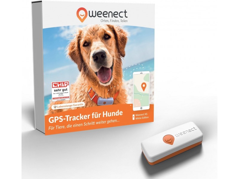 Weenect GPS Tracker Hund XS weiß (WE-006EU-D-W-DE)