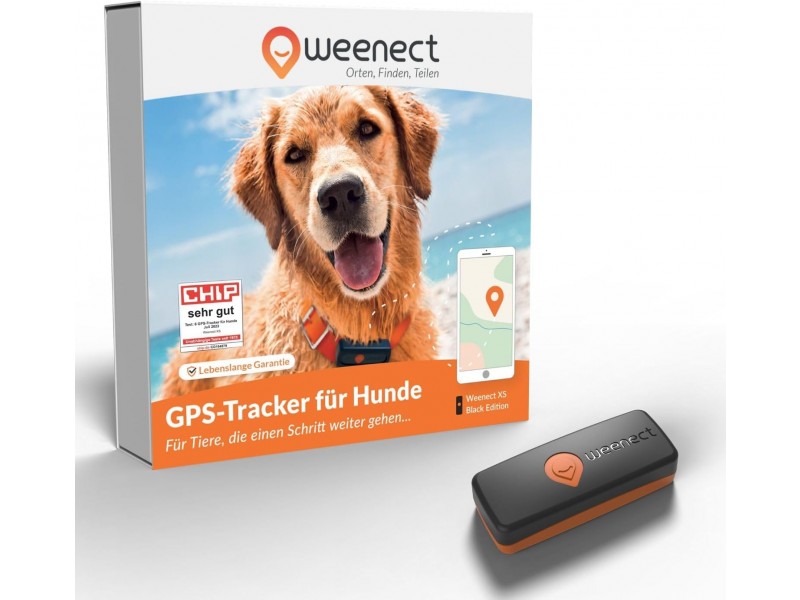 Weenect GPS Tracker Hund XS schwarz (WE-006EU-D-B-DE)