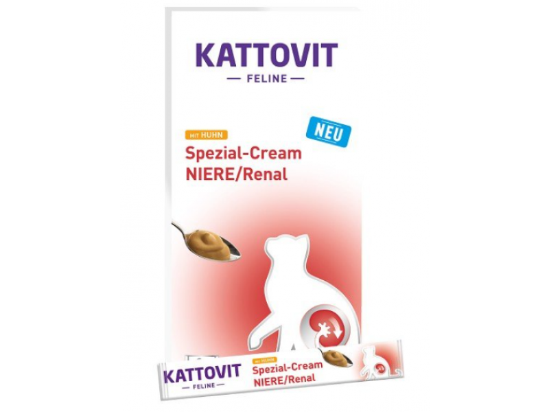 KATTOVIT Feline Diet Niere/Renal Spezial-Cream 6x15g Huhn (77311)