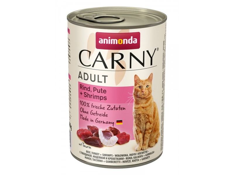 animonda Carny Adult 400g Dose Rind, Pute+Shrimps (83724)