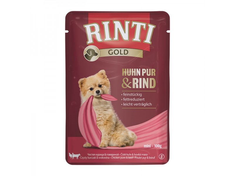 RINTI Gold 100g Pouch Huhn pur und Rind (93002)