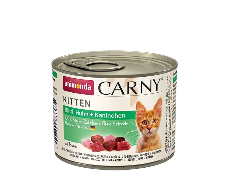 animonda Carny Kitten Rind, Huhn+Kaninchen