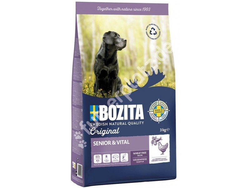 BOZITA Dog Senior 3kg Beutel mit Huhn (41923)