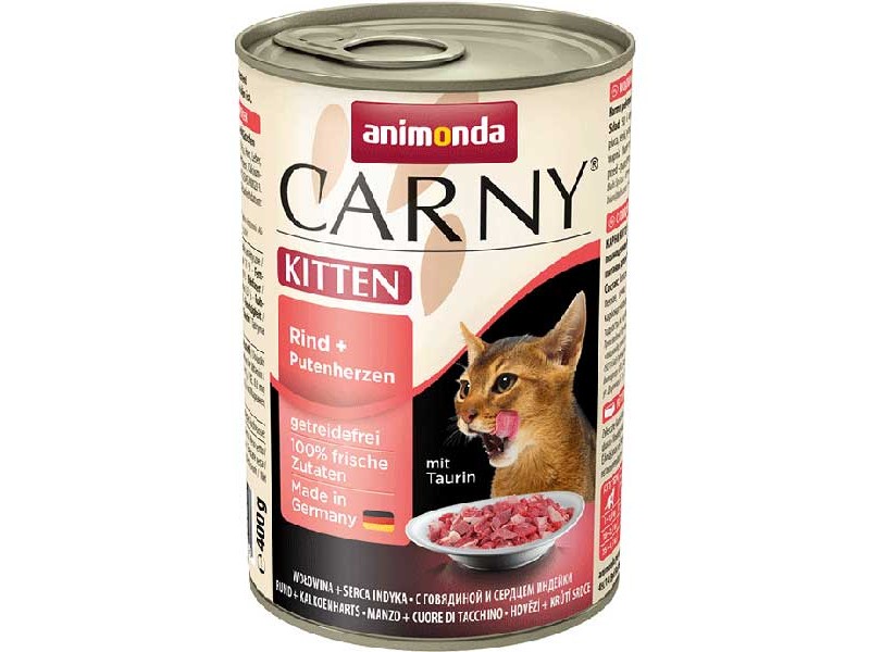 animonda Carny Kitten 400g Dose Rind+Putenherzen (83712)