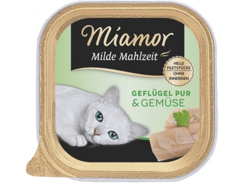 Miamor Milde Mahlzeit 100g Schale Geflügel pur&Gemüse (75061)