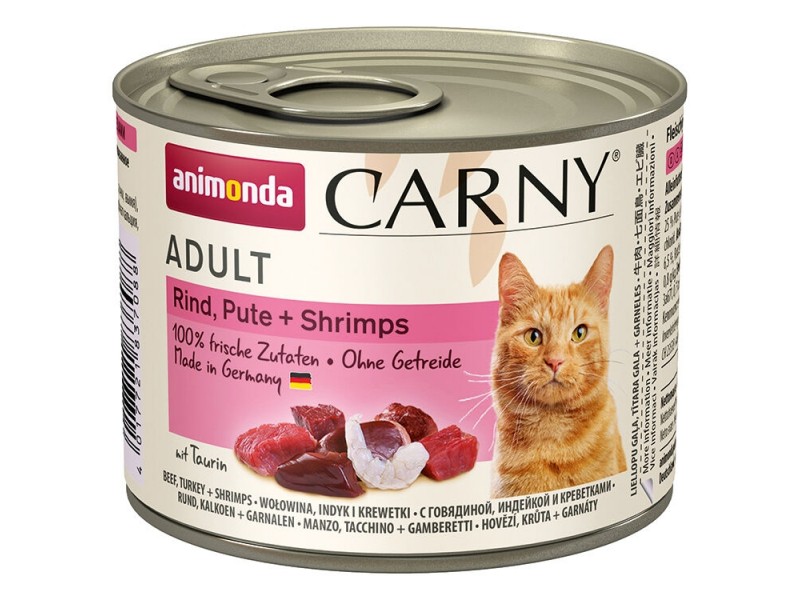 animonda Carny Adult 200g Dose Rind, Pute+Shrimps (83708)