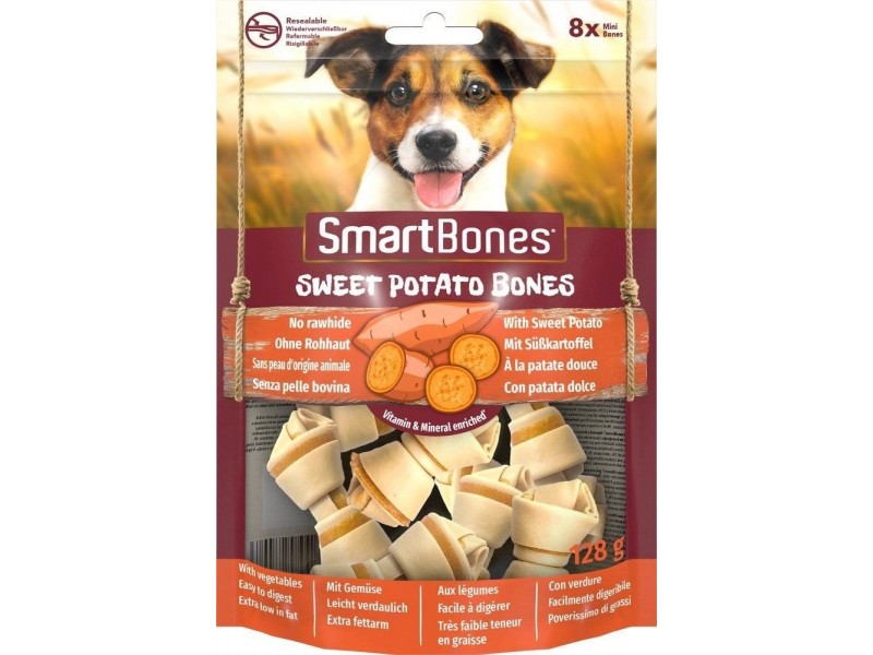 SmartBones Sweet Potato Bones mini 8 St. (027408)