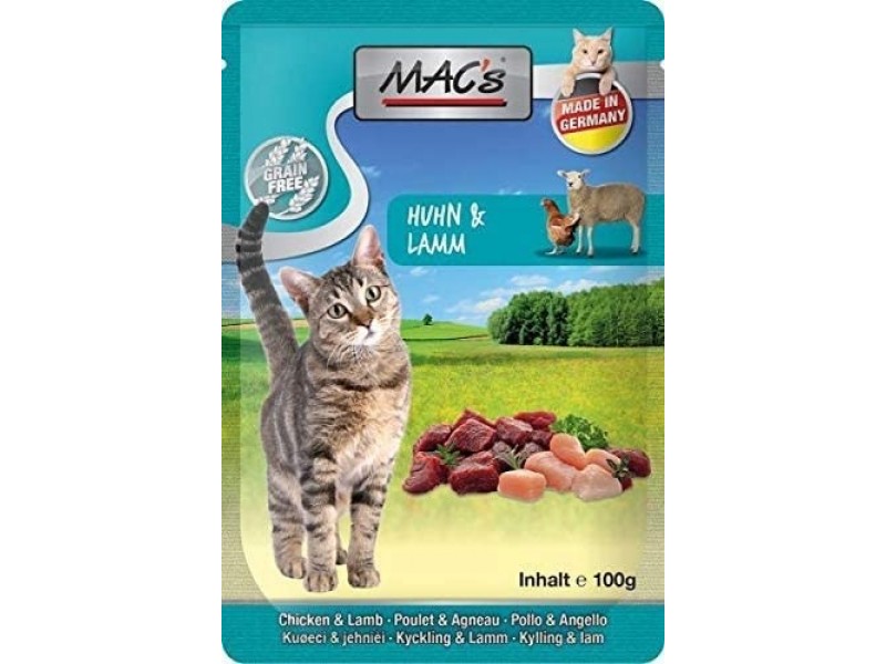 MAC's Cat 100g Pouch mit Huhn&Lamm (00853)