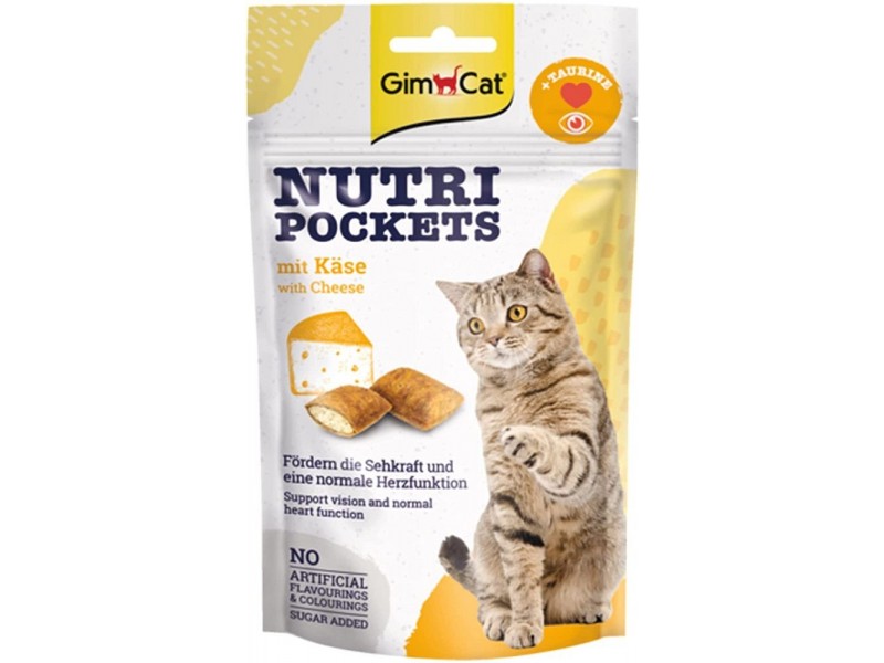 GimCat Nutri Pockets Käse+Taurin 60g (419237) 