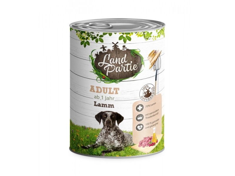 LandPartie Hund Adult 800g Dose Lamm (810452)