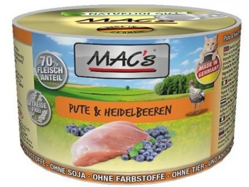 MAC's Cat 200g Dose Pute&Heidelbeeren