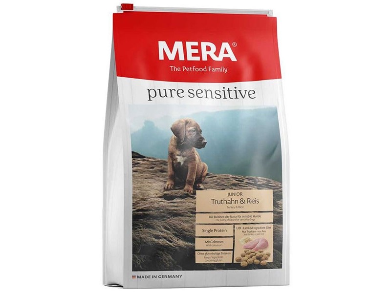 MERA pure sensitive Junior 1kg Truthahn und Reis