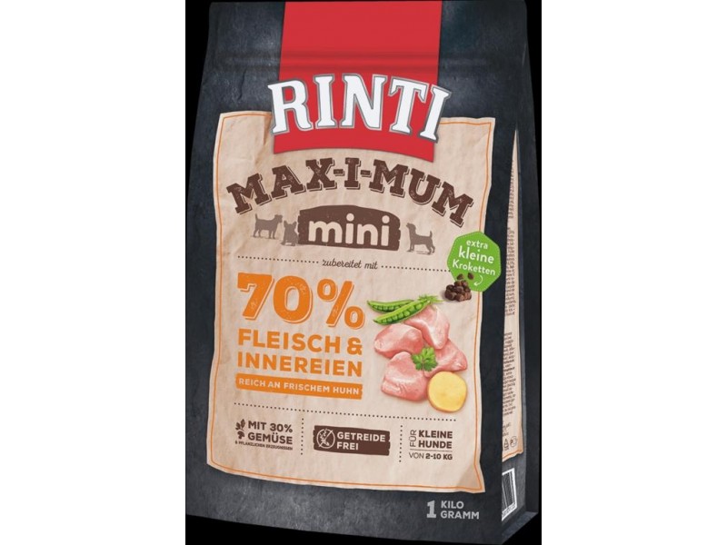 RINTI Max-i-Mum Mini 1kg Beutel mit Huhn (91128)