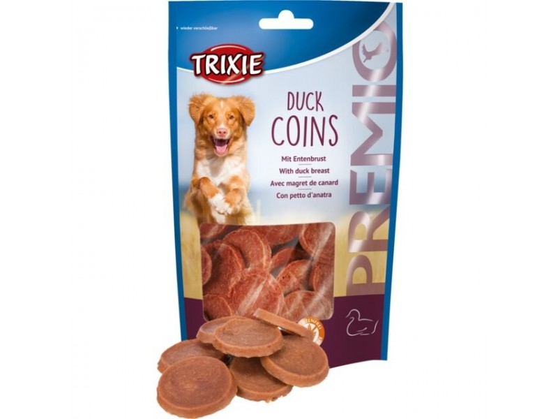 TRIXIE PREMIO Duck Coins 80g Hundesnack (31587)