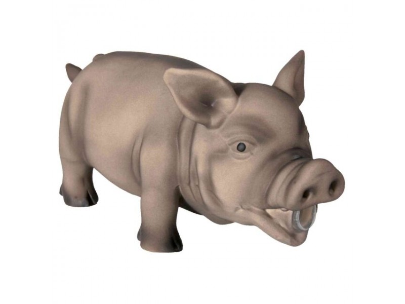 TRIXIE Hundespielzeug Schwein Latex 23cm grau (35491)