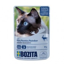 BOZITA Cat Häppchen in Gelee 85g Pouch mit Rentier