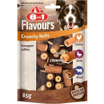 8in1 Triple Flavour Flavours Crunchy Rolls 85g (152569) Hundesnack*
