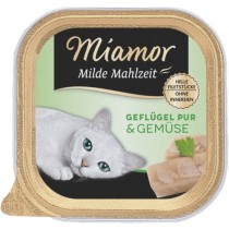 Miamor Milde Mahlzeit 100g Schale Geflügel pur&Gemüse (75061)