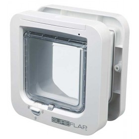 SureFlap Freilauftür mit Mikrochip-Erkennung weiß 21×21cm (38530)