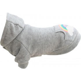 TRIXIE Hundepullover Hoodie Rainbow Falls hellgrau 18-33 cm