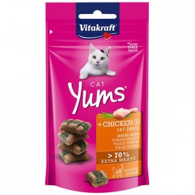 Vitakraft Cat Yums® + Huhn & Katzengras 40g (31531)