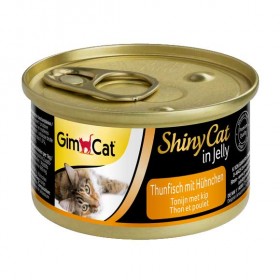 GimCat ShinyCat in Jelly Thunfisch mit Hühnchen 70g