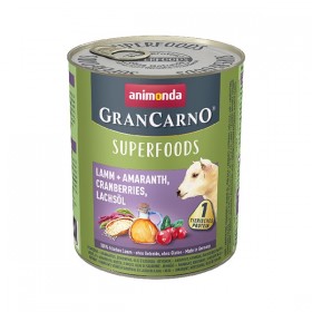 animonda GranCarno Superfoods 800g Dose - Lamm + Amaranth, Cranberries, Lachsöl (82441)
