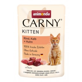 animonda Carny Kitten 85g Pouch Rind, Kalb und Huhn (83076)