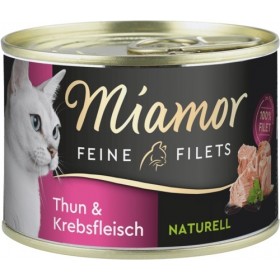 Miamor Feine Filets Naturelle 156g Dose mit Thunfisch und Krebsfleisch (75026)